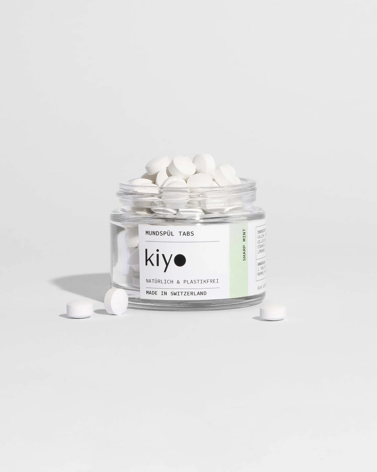 KIYO Mundspül Tabs Sharp Mint 93 Stk Glas